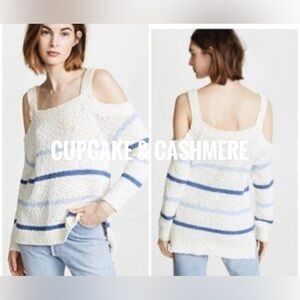 BNWOT cupcake & cashmere Cerice Cold Shoulder Sweater size M